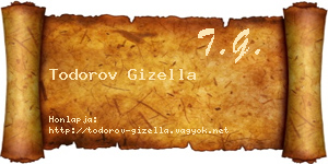 Todorov Gizella névjegykártya