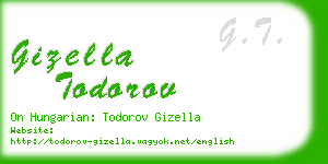 gizella todorov business card